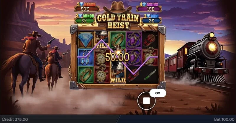 Gold Train Heist - vinsttabell och myntvärde